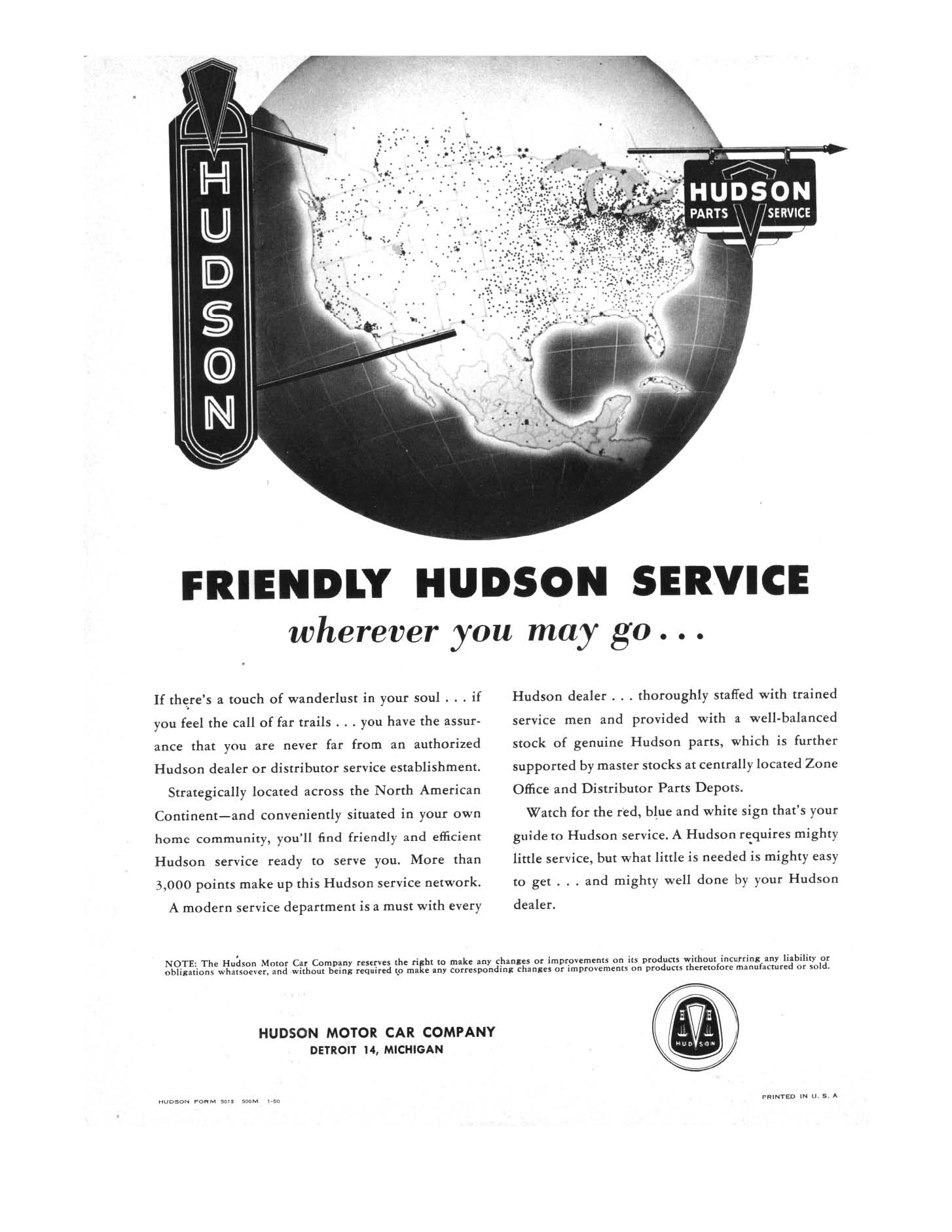1950 Hudson Sales Booklet Page 11